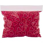 Scattered Hearts Resealable Cellophane Candy Bags 20ct