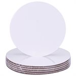 7" Greaseproof Round White Coated Cake Board (Pack of 12)