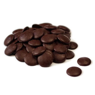 60.5% Dark Chocolate Couverture Wafer Discs by Belcolade 1 lb