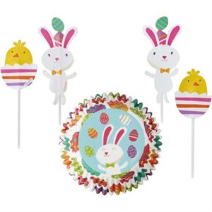 Easter Bunny Combo Pack Cupcake Liners- 24 sets By Wilton