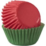 Red & Green Mini Baking Cups 100ct