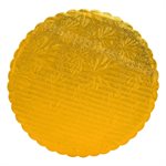 8" Gold Scalloped Cake Board (Pack of 5)