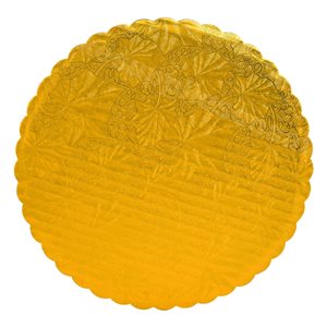 12" Gold Scalloped Cake Board (Pack of 5)