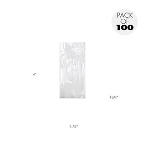 Cellophane Bags 1 3 / 4 X 4 Inch Flat Pack of 100