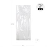Cellophane Bags 4 X2 3 / 4 X 10 3 / 4 Inch Flat Pack of 100