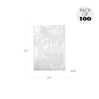 Cellophane Bags 3 X 5 1 / 2 Inch Flat Pack of 100