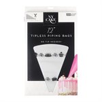 Tipless 12 Inch Disposable Piping Bags - Pack of 100