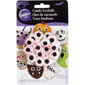 Red Vein Large Candy Eyeballs By Wilton