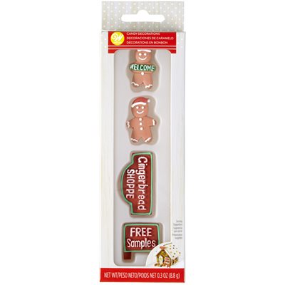 Gingerbread Boys and Signs Royal Icing Decorations