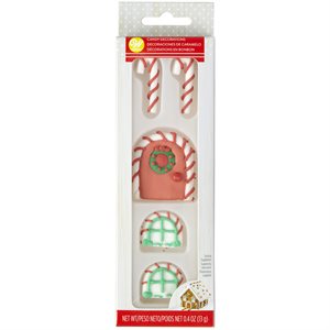 Gingerbread House Door and Window Royal Icing Decorations