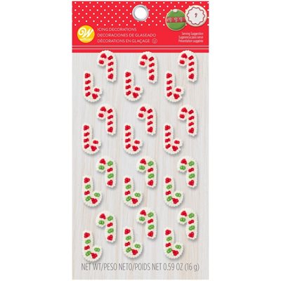 MINI CANDY CANE ICING DECORATIONS