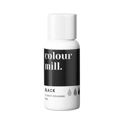 Black Oil-Based Coloring - 20mL By Colour Mill