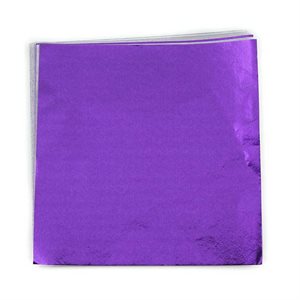 Purple Foil Square 4 Inch x 4 Inch