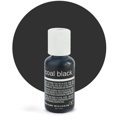 Coal Black Liqua-Gel Color - .70 ounce By Chefmaster