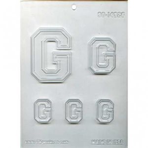 Collegiate Letter G Chocolate Candy Mold