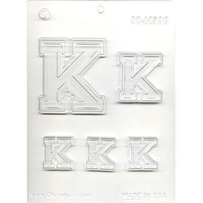 Collegiate Letter K Chocolate Candy Mold
