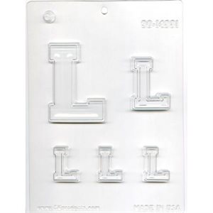 Collegiate Letter L Chocolate Candy Mold