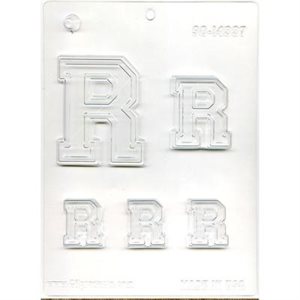 Collegiate Letter R Chocolate Candy Mold