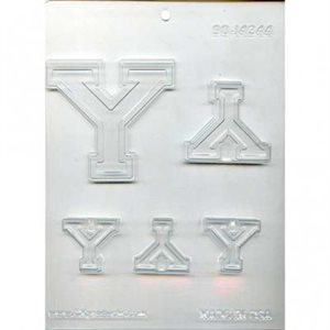Collegiate Letter Y Chocolate Candy Mold