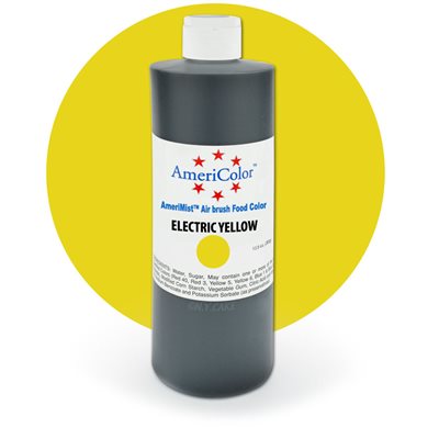 Electric Yellow Airbrush Color 9 Ounces By Americolor