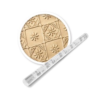 Quilted Flower Mini Impression Rolling Pin