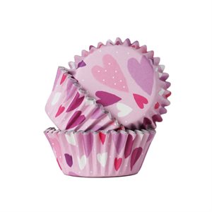 Love Hearts Standard Foil-Lined Baking Cups - Pack of 30