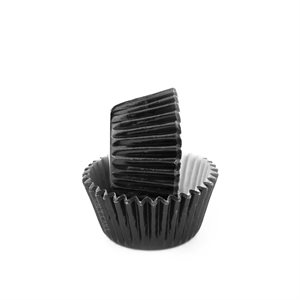 Black Foil Mini Cupcake Baking Cup Liner 
