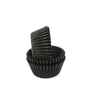 Black Mini Cupcake Baking Cup Liner