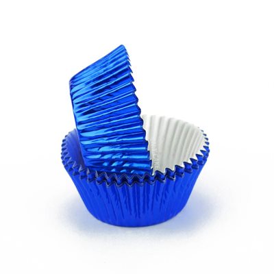 Blue Foil Standard Cupcake Baking Cup Liner
