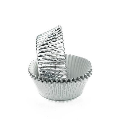 Silver Foil Standard Cupcake Baking Cup Liner 