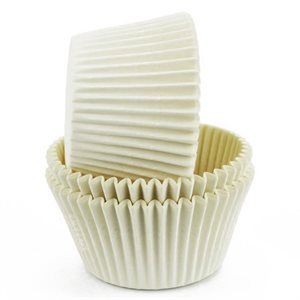 White Greaseproof Jumbo Cupcake Baking Cup Liner