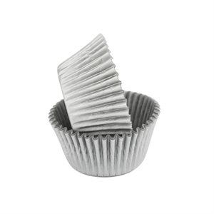 Silver Glassine Standard Cupcake Baking Cup Liner