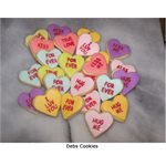 Small Candy Heart Sayings Cookie Stencil By Designer Stencils