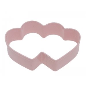 Double Heart Cookie Cutter Poly Resin 3 3 / 4 Inch