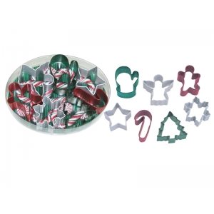 Mini Christmas Cookie Cutter Set Poly Resin 7 Pcs.