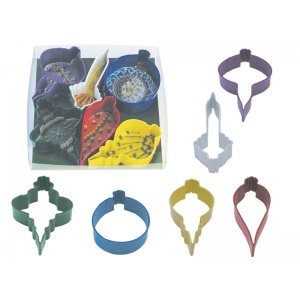 Ornament Cookie Cutter Set Poly Resin 6 Pcs.