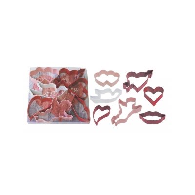 Valentine Cookie Cutter Set Poly Resin 7 Pcs.