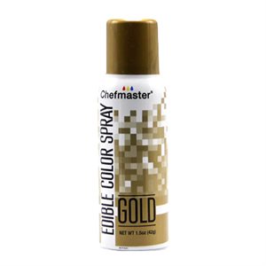 Edible Metallic Gold Spray Paint by Chefmaster - 1.5 ounce