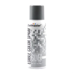 Edible Metallic Silver Spray Paint by Chefmaster - 1.5 ounce
