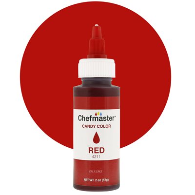 Red Liquid Candy Color - 2 ounce By Chefmaster