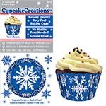 Snowflake Standard Cupcake Baking Cup Liner -Pack of 32