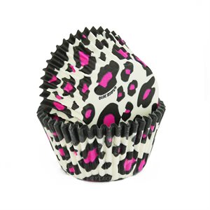 Pink Leopard Standard Cupcake Baking Cup Liner -Pack of 500