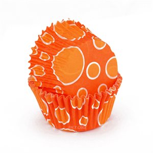 Orange Dots Standard Cupcake Baking Cup Liner -Pack of 32