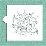Whimsical Spiderweb Cookie Stencil
