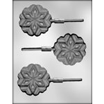 Snowflake Lollipop Chocolate Candy Mold 3 Inch