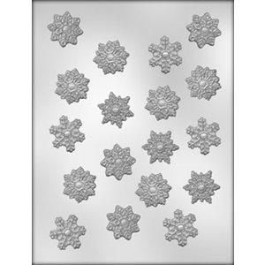 Snowflake Chocolate Candy Mold 1 1 / 4 Inch