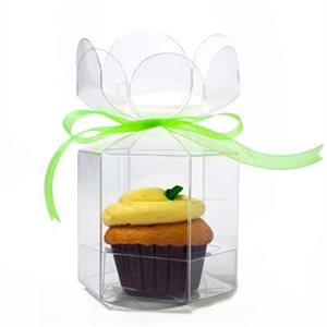 Cupcake or Candy Apple Flower Top Box 