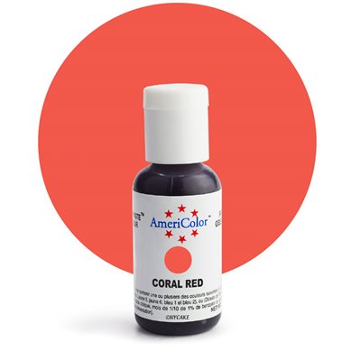 Coral Red Gel Paste - .75 ounce By Americolor
