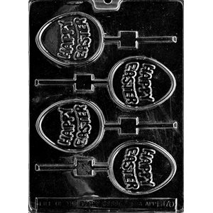 Happy Easter Egg Lollipop Chocolate Candy Mold