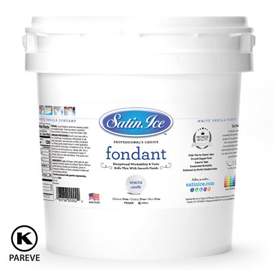 Satin Ice Rolled Fondant Icing White 20 Pounds